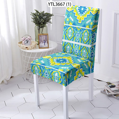 Severský štýl, geometrický spandex, polyester, elastický, vonkajší, záhradný, poťah na stoličky, kancelária, hotel, banket, svadba, elastický poťah na stoličky