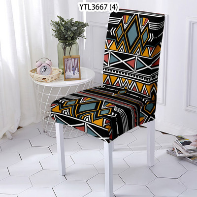 Severský štýl, geometrický spandex, polyester, elastický, vonkajší, záhradný, poťah na stoličky, kancelária, hotel, banket, svadba, elastický poťah na stoličky