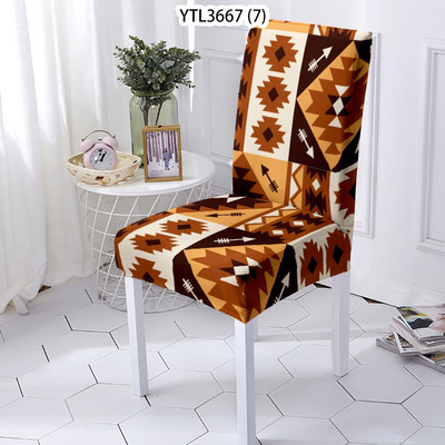 Severský štýl, geometrický spandex, polyester, elastický, vonkajší, záhradný, poťah na stoličky, kancelária, hotel, banket, svadba, elastický poťah na stoličky