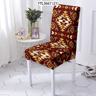 Severský štýl, geometrický spandex, polyester, elastický, vonkajší, záhradný, poťah na stoličky, kancelária, hotel, banket, svadba, elastický poťah na stoličky