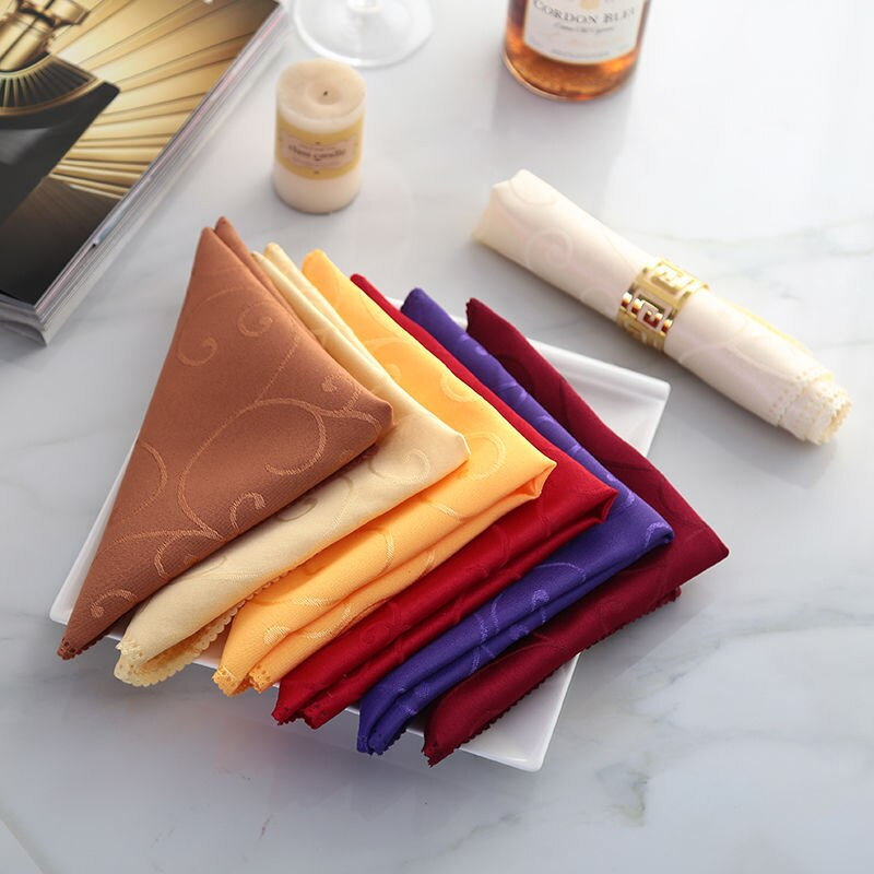 10 vnt/stal. Siūtos stalo servetėlės vakarienei 48 cm Medžiaginis kilimėlis arbatos rankšluosčiai Kokteilinė servetėlė vakarėliui vestuvių dekoravimui Staltiesės servetėlės