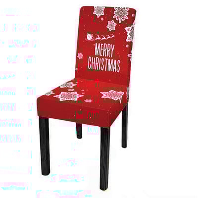 Kalėdiniai kėdžių užvalkalai Elastinis apsauginis nuimamas kėdės užvalkalas viešbučio banketui Svetainės virtuvės sėdynės tamprus kėdės užvalkalas