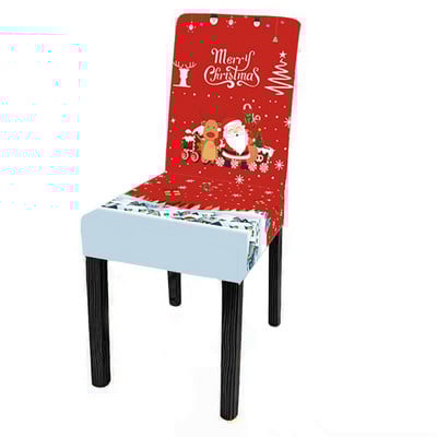 Kalėdiniai kėdžių užvalkalai Elastinis apsauginis nuimamas kėdės užvalkalas viešbučio banketui Svetainės virtuvės sėdynės tamprus kėdės užvalkalas