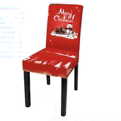 Kalėdiniai kėdžių užvalkalai Elastinis apsauginis nuimamas kėdės užvalkalas viešbučio banketui Svetainės virtuvės sėdynės tamprus kėdės užvalkalas