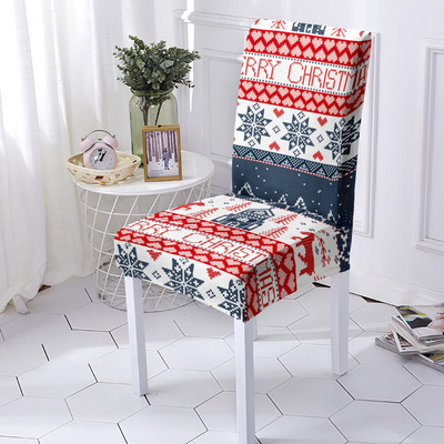 Husă elastică pentru scaun de mese de Crăciun Fericit Husă pentru scaune din spandex Husă pentru scaune elastice pentru nuntă, hotel, banchet, decorare acasă