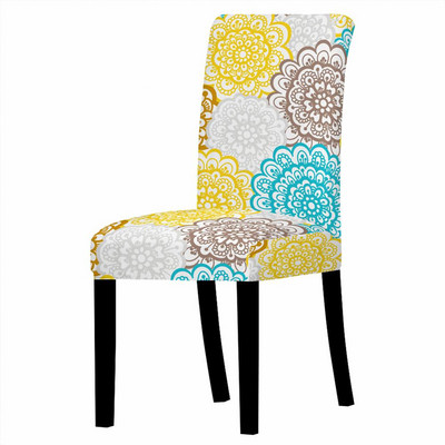 Elastična spandex mandala cvijet navlaka za stolicu s visokim naslonom Zaštitna torbica za stolac Resterant Svadbena zabava Dekoracija blagovaonice