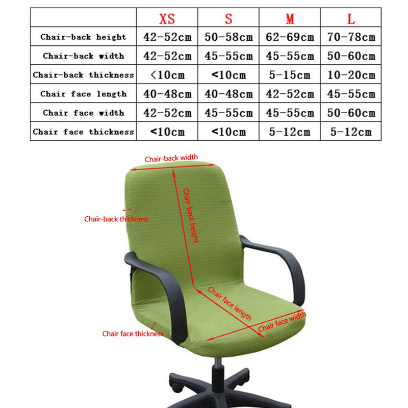 Elasticity irodai számítógépes székhuzat oldalsó kar székhuzat Recouvre Chaise Stretch forgó liftes székhuzat cadeiras nélkül