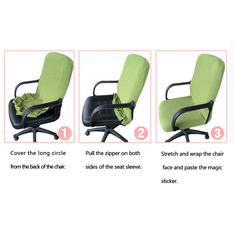 Elasticity irodai számítógépes székhuzat oldalsó kar székhuzat Recouvre Chaise Stretch forgó liftes székhuzat cadeiras nélkül