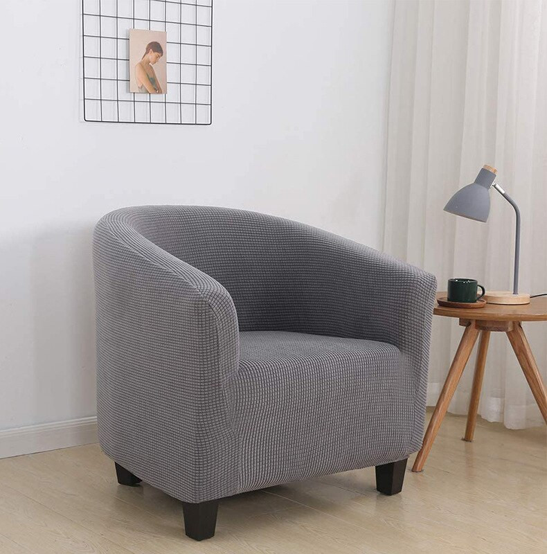 Elastingas kėdės užvalkalas languotas fotelio užvalkalas 1 vieta svetainė virtuvė Valgomojo kėdės rašomasis stalas kėdė viengulė sofa šezlongas