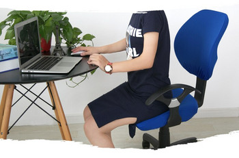 24 цвята калъф за офис компютърен стол от ликра, подходящ за компютърен офис стол с подлакътник, печат спандекс, разтеглив калъф за стол