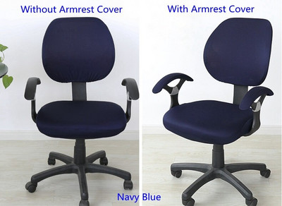 24 színű Lycra irodai számítógépes székhuzat Számítógépes irodai székhez karfával nyomtatott Spandex sztreccs székhuzat