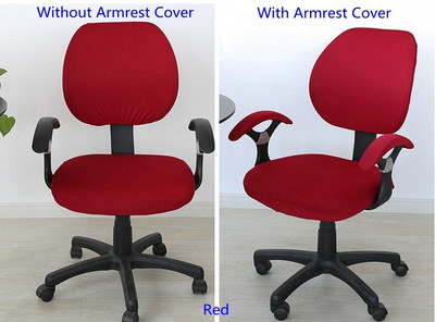 24 színű Lycra irodai számítógépes székhuzat Számítógépes irodai székhez karfával nyomtatott Spandex sztreccs székhuzat