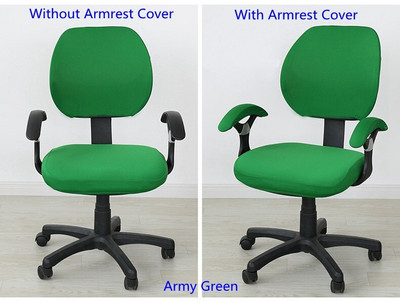 24 színű Lycra irodai számítógépes székhuzat Számítógépes irodai székhez karfával nyomtatott Spandex sztreccs székhuzat