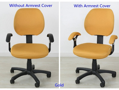 24 színű Lycra irodai számítógépes székhuzat Számítógépes irodai székhez karfával nyomtatott Spandex sztreccs székhuzat