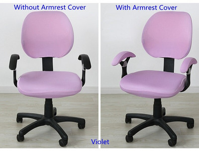 24 színű Lycra irodai számítógépes székhuzat Számítógépes irodai székhez karfával nyomtatott Spandex sztreccs székhuzat