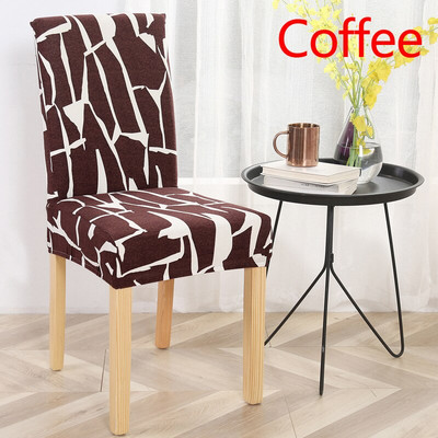 Új poliészter elasztikus négyzet háttámlás székhuzat Modern kivehető szennyeződésmentes konyhai szabálytalan csíkos üléstok sztreccs székhuzat