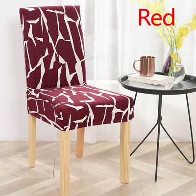 Új poliészter elasztikus négyzet háttámlás székhuzat Modern kivehető szennyeződésmentes konyhai szabálytalan csíkos üléstok sztreccs székhuzat