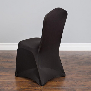 Καλύμματα καρέκλας Λευκό κάλυμμα γάμου γενικής χρήσης για εστιατόριο Δείπνο ξενοδοχείου Πάρτι τραπεζαρίας Lycra Polyester Spandex Κάλυμμα καρέκλας