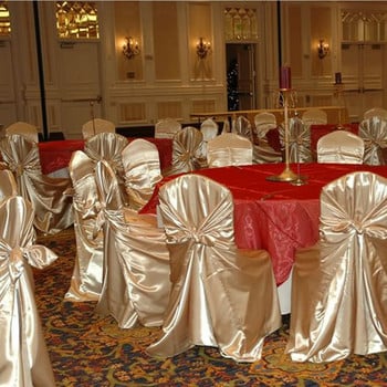 110X140CM правоъгълни коледни калъфи за столове Сатенени водоустойчиви калъфи за столове Седалка за сватби, хотелски банкети, партита на открито, домашен декор