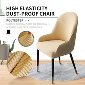 Meijuner Kutna navlaka za stolac zakrivljenog oblika Polukružni naslon za ruke Nasvlake za blagovaonske stolice Naslon za leđa Jedan naslon za leđa Jednostavna elastičnost