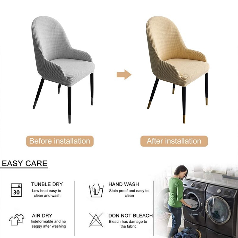 Meijuner Kutna navlaka za stolac zakrivljenog oblika Polukružni naslon za ruke Nasvlake za blagovaonske stolice Naslon za leđa Jedan naslon za leđa Jednostavna elastičnost