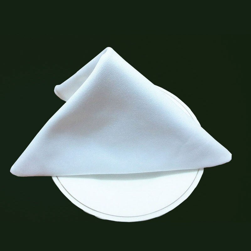 Servetėlių audinys Burnos audinys Grynai baltas Namų dekoravimui Staltiesė Sulankstoma gėlių lauko servetėlė Vestuvių virtuvės reikmenys