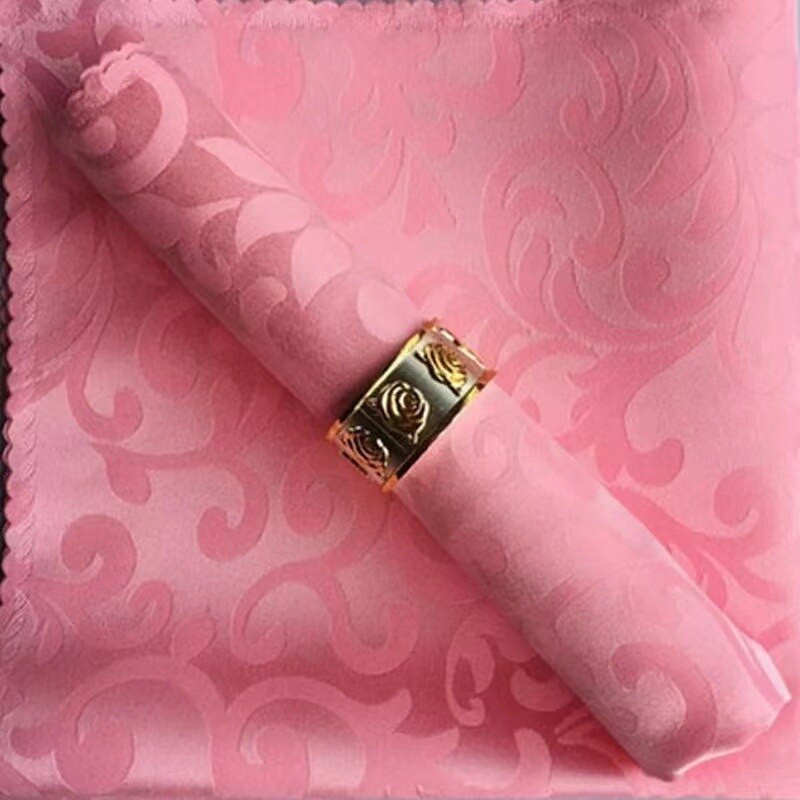 10 kom vjenčanih salveta Stolnjak Čajni ručnik Krpa za suđe Kuhinjska tkanina Božićni jacquard ukrasi Podmetači za posluživanje Podmetači za rođendane