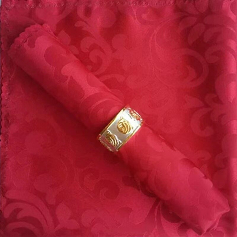 10 kom vjenčanih salveta Stolnjak Čajni ručnik Krpa za suđe Kuhinjska tkanina Božićni jacquard ukrasi Podmetači za posluživanje Podmetači za rođendane