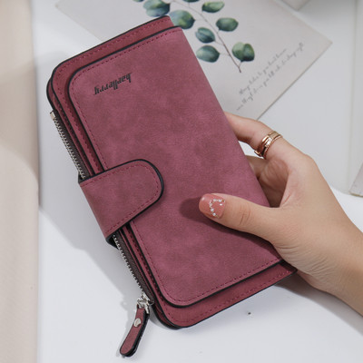 Portofel de dama din piele ecologica cu inscriptie in mai multe culori