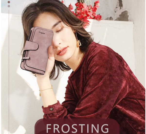 Portofel de dama din piele ecologica cu inscriptie in mai multe culori