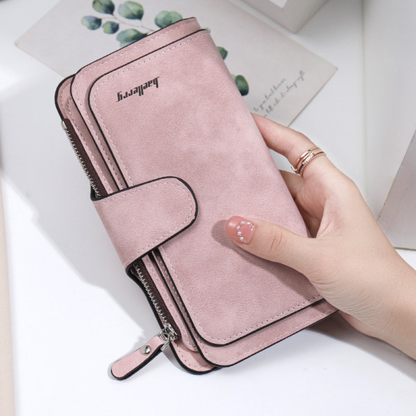 Portofel de dama din piele ecologica cu inscriptie in mai multe culori