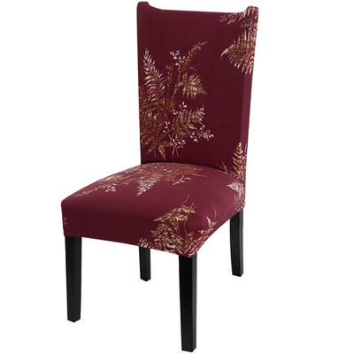 2/4/6 buc. Huse elastice elastice imprimate pentru scaune din Spandex, huse pentru scaune de bucătărie pentru sufragerie, protectie pentru petrecere de nuntă, banchet