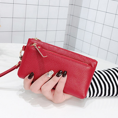 Portofel de dama din piele ecologica cu maner