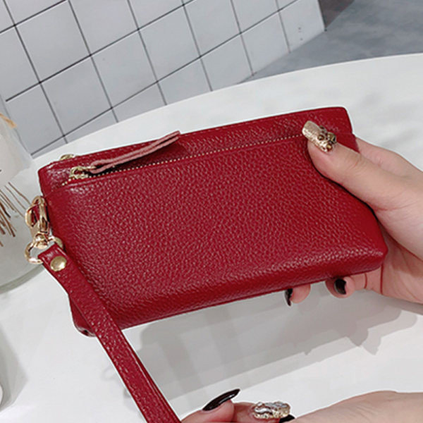 Portofel de dama din piele ecologica cu maner