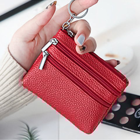 Portofel din piele ecologica cu fermoar