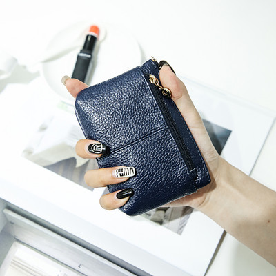 Eko bőrből készült, fogantyús női pénztárca