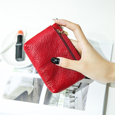 Eko bőrből készült, fogantyús női pénztárca