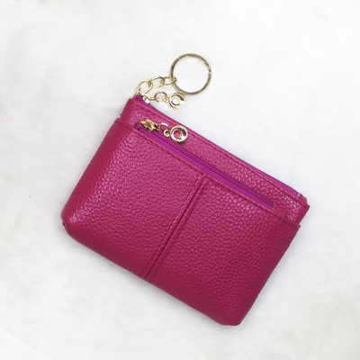 Eko bőrből készült, fogantyús női pénztárca