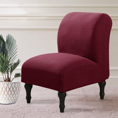 Husă pentru scaune din lână polară elastică elastică pentru mese de acasă Huse pentru scaune de culoare uni Protector pentru o singură canapea fără cotiere Capotă din pânză