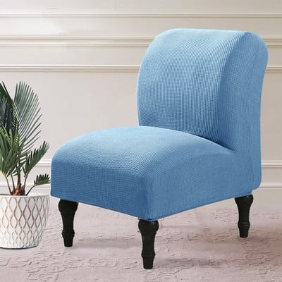 Husă pentru scaune din lână polară elastică elastică pentru mese de acasă Huse pentru scaune de culoare uni Protector pentru o singură canapea fără cotiere Capotă din pânză