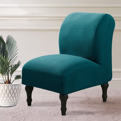 Husă pentru scaune din lână polară elastică elastică pentru mese de acasă Huse pentru scaune de culoare uni Protector pentru o singură canapea fără cotiere Capotă din pânză