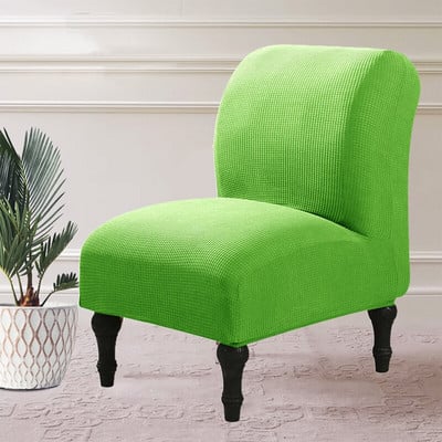 Husă pentru scaune din lână polară elastică elastică pentru mese de acasă Huse pentru scaune de culoare uni Protector pentru o singură canapea fără cotiere Capotă din pânză