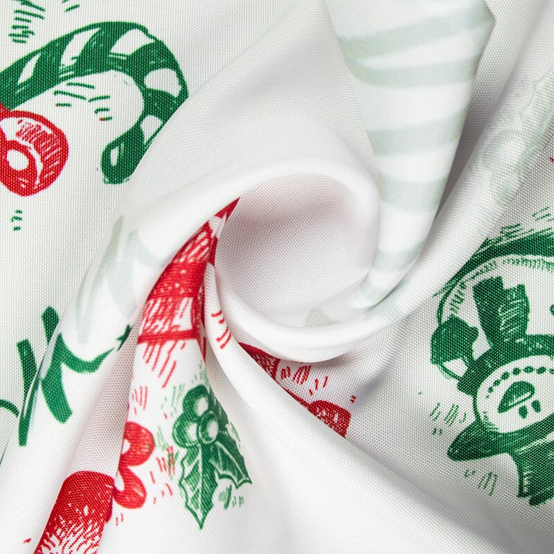 Muwago karácsonyi hóember nyomtatott északi elegáns asztali szalvéták alátétek Mosható, porálló olaj- és foltálló ünnepi dekoráció