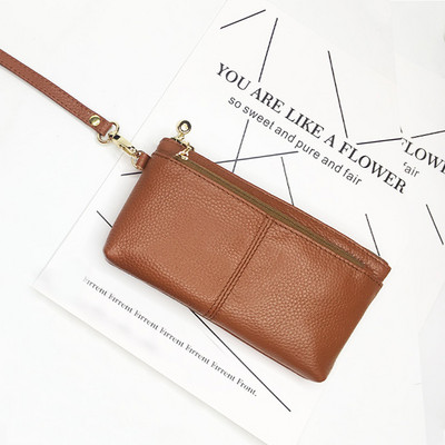 Model nou portofel de dama din piele cu maner