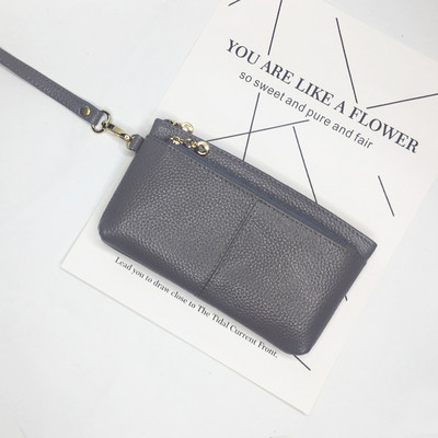 Model nou portofel de dama din piele cu maner