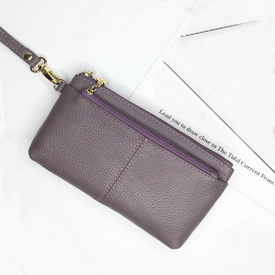 Model nou portofel de dama din piele cu maner