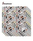 Kawaii Ghibli Doodle Stolni ubrusi Garnitura tkanina Rupčić Podmetač za svadbenu zabavu Rođendanski banket Čajni ubrusi