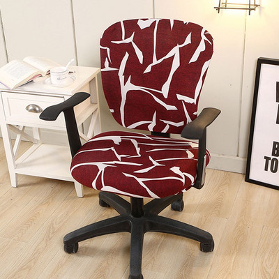 Poliészter székhuzat Forgó nyújtható irodai számítógépes asztali ülés otthoni vízálló elasztikus székhuzatok levehető huzat