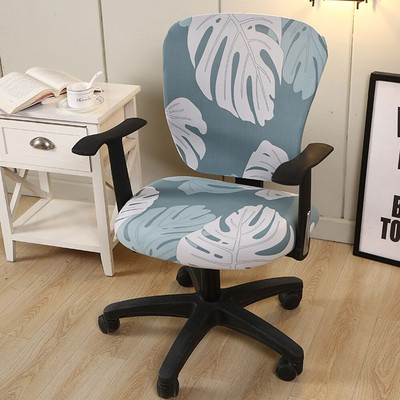 Poliészter székhuzat Forgó nyújtható irodai számítógépes asztali ülés otthoni vízálló elasztikus székhuzatok levehető huzat