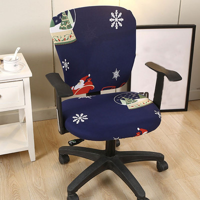 Poliészter székhuzat Forgó nyújtható irodai számítógépes asztali ülés otthoni vízálló elasztikus székhuzatok levehető huzat